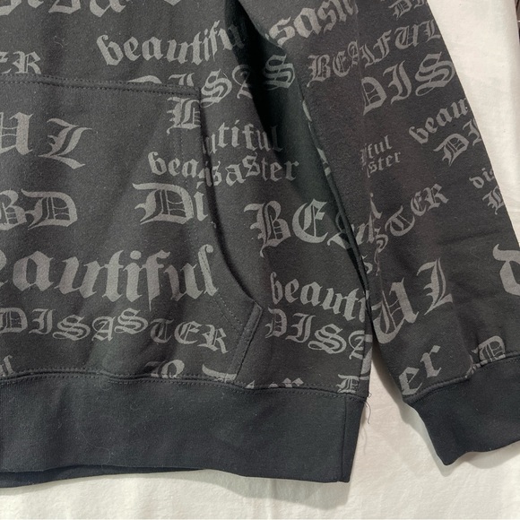 Beautiful Disaster Identity Pullover Hooded Sweatshirt AOP Women’s Size XL New. - Picture 3 of 11